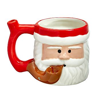 FASHIONCRAFT CERAMIC SANTA MUG #82508