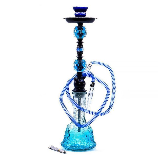 TOPOO MEDIUM 20261W HOOKAH 2 HOSE ASSORTED COLORS
