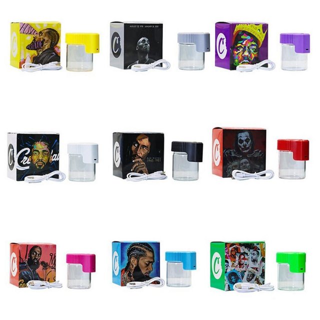 SUPREB LED SMELL PROOF JAR ASSORTED COLORS BOX OF 6