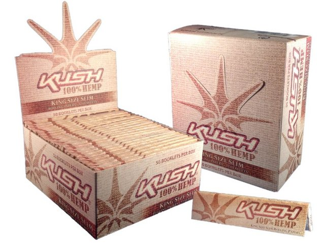 KUSH 100% HEMP KINGSIZE SIZE SLIM 50CT
