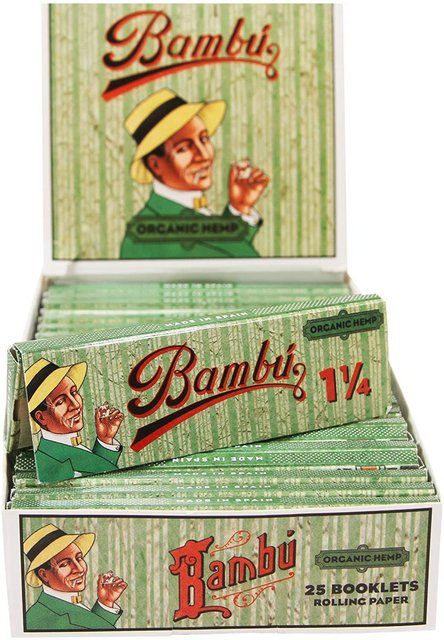 BAMBU 1.25 ORGANIC HEMP 25 BOOKLETS