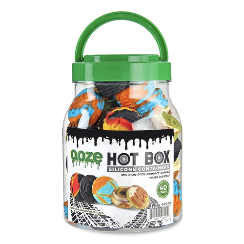 OOZE HOT BOX SILICONE CONTAINERS 40CT JAR
