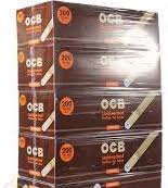 OCB 84MM UNBLEACHED HOLLOW TIP TUBES 200CT BOX OF 5