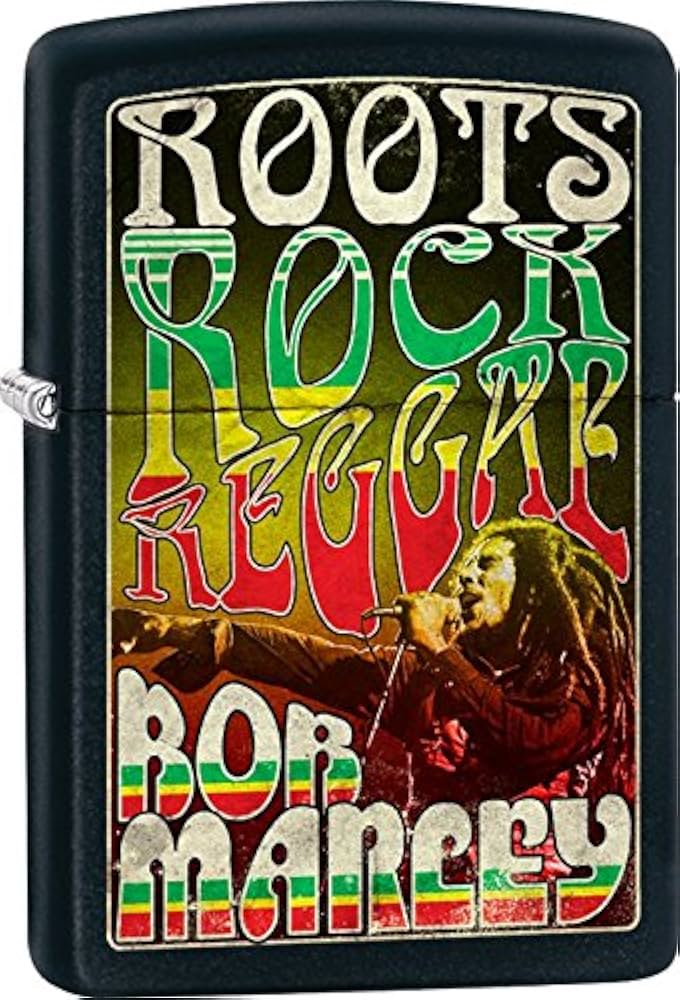 ZIPPO LIGHTER BOB MARLEY ROOTS DESIGN