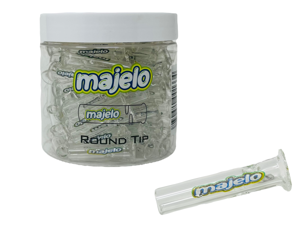 MAJELO WIDE GLASS ROUND TIP 100CT JAR