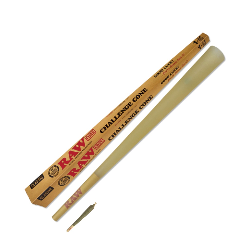RAW 24 INCH PRE-ROLL CHALLENGE CONE
