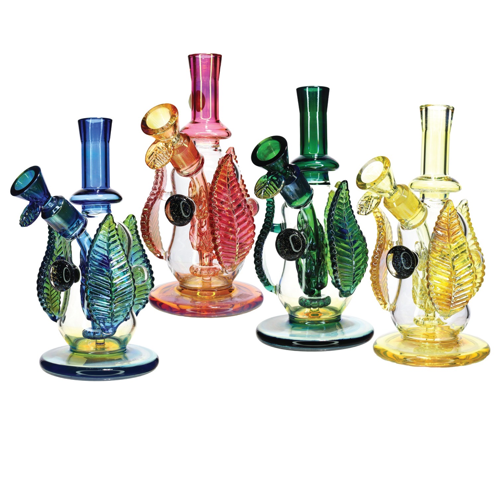 12" EXOTIC GLASS BONG STYLE 4 WP-187 ASSORTED COLORS