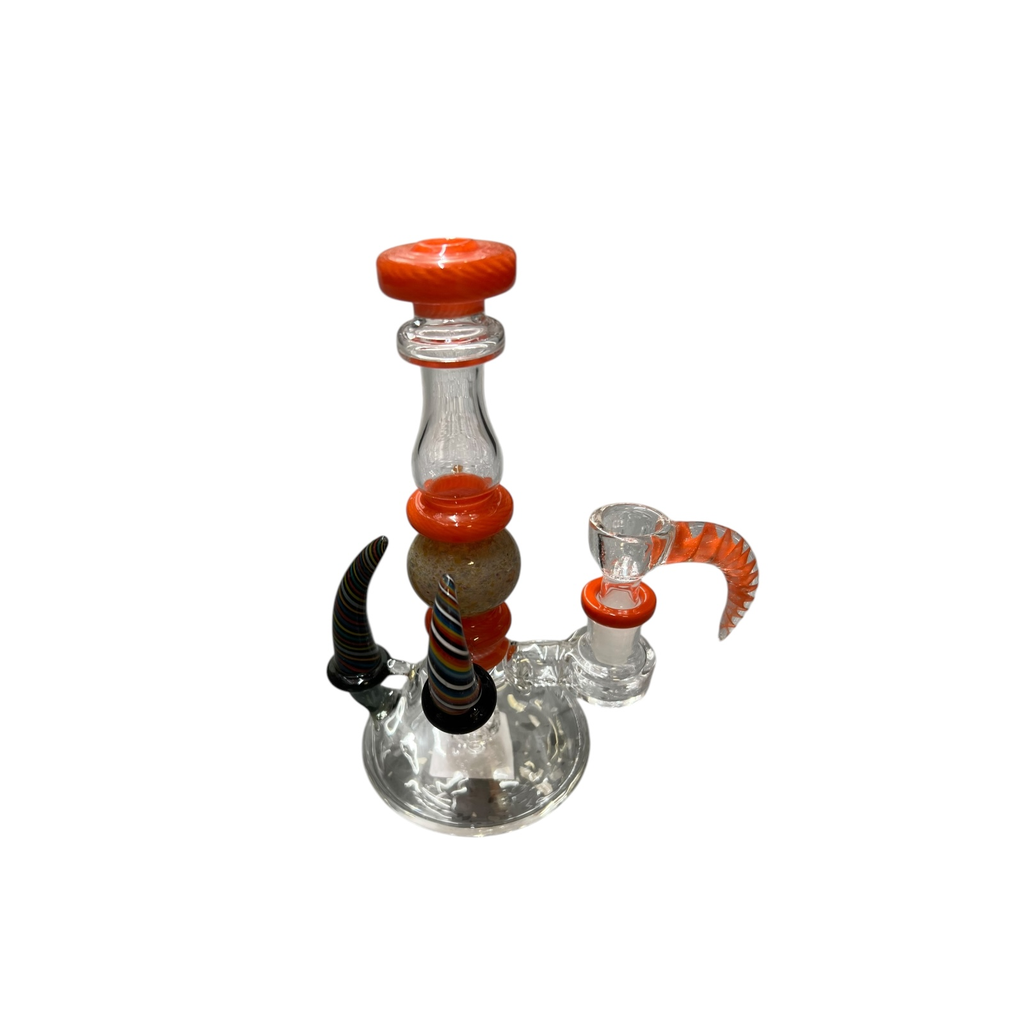 HELLRAISER GLASS WATER PIPE #EG-24 ASSORTED COLORS
