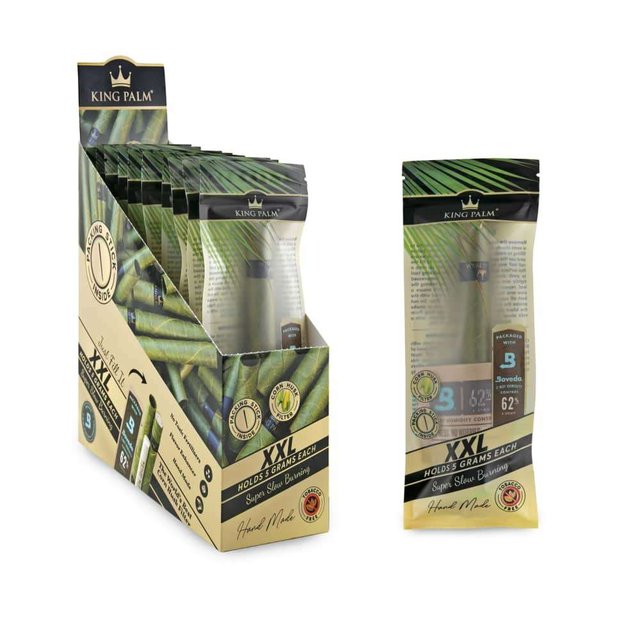 KING PALM XXL 5G PRE-ROLLED LEAF TUBES BOX OF 10