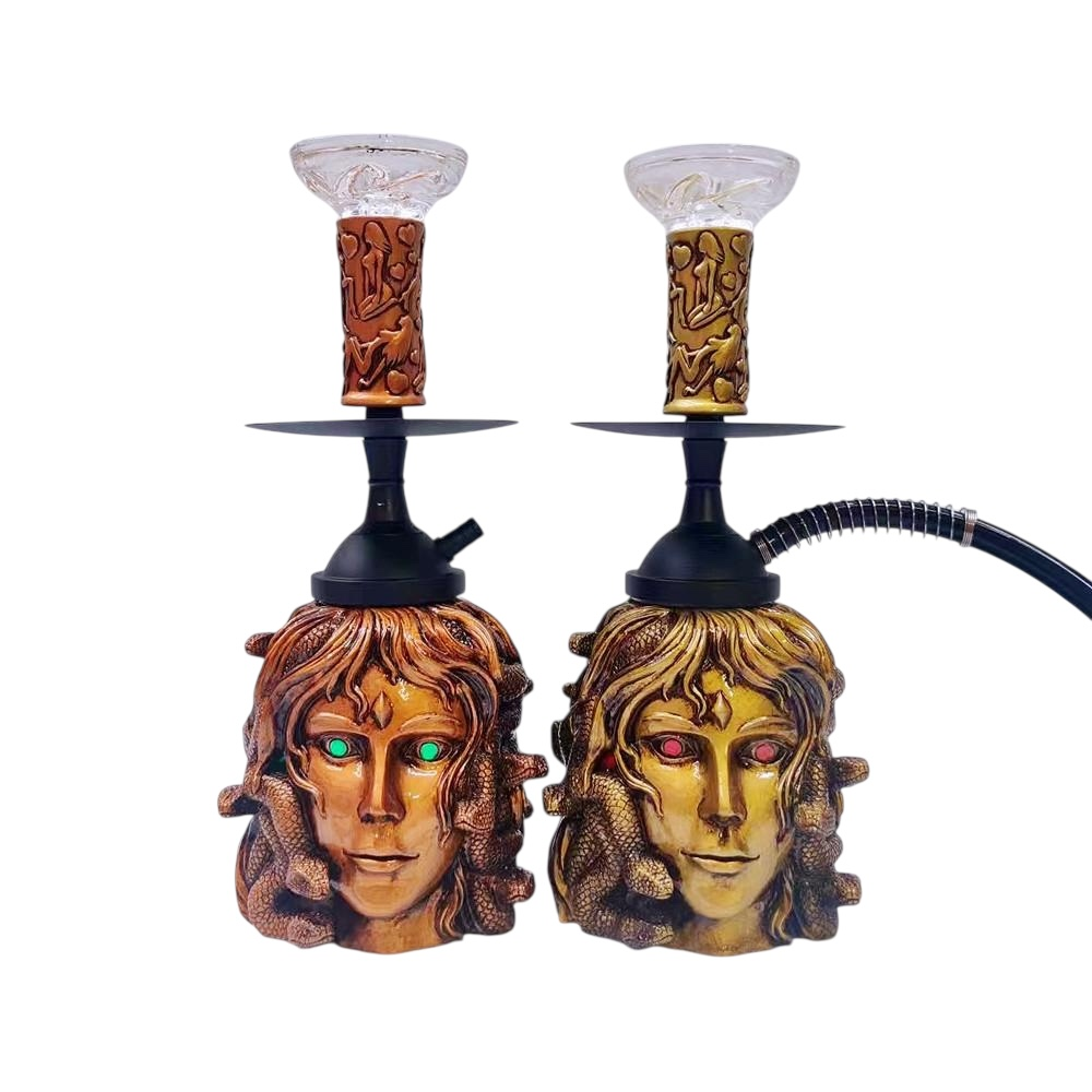 LUXX ALUMINUM MEDUSA RESIN HOOKAH