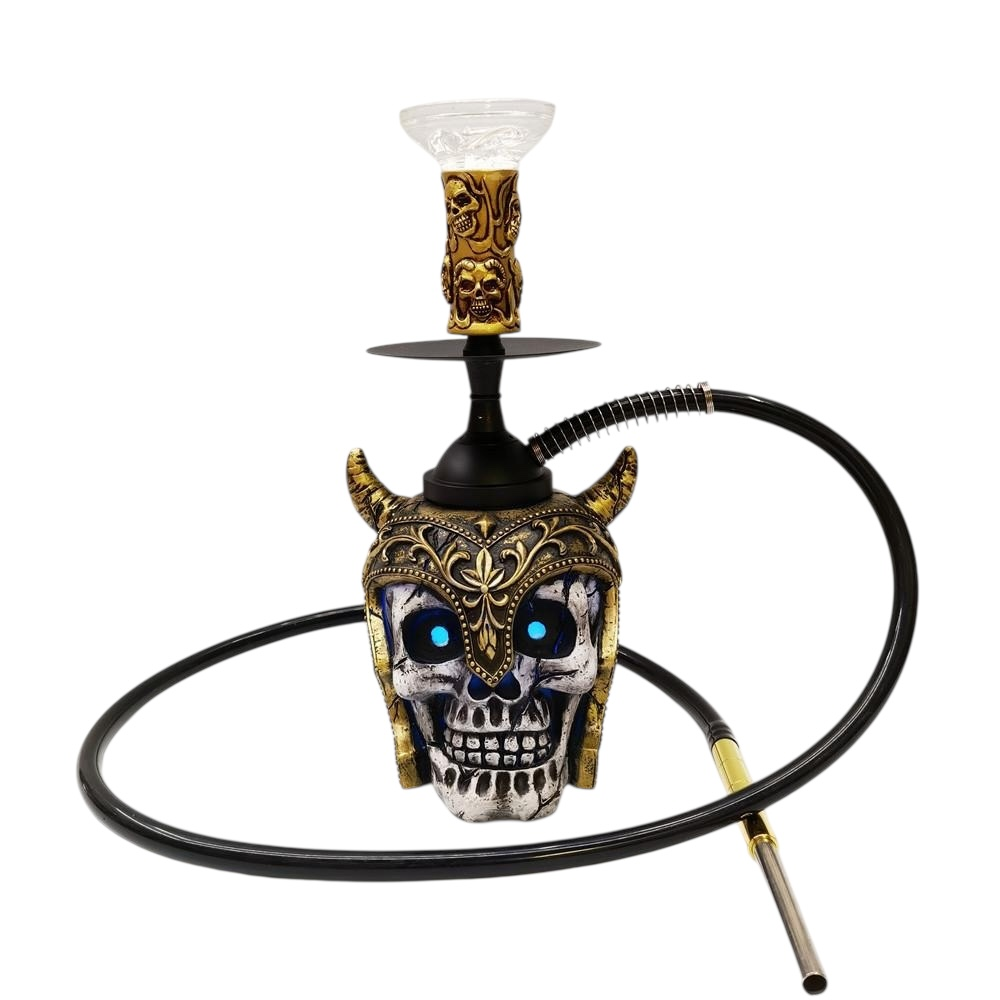 LUXX ALUMINUM SKULL RESIN HOOKAH
