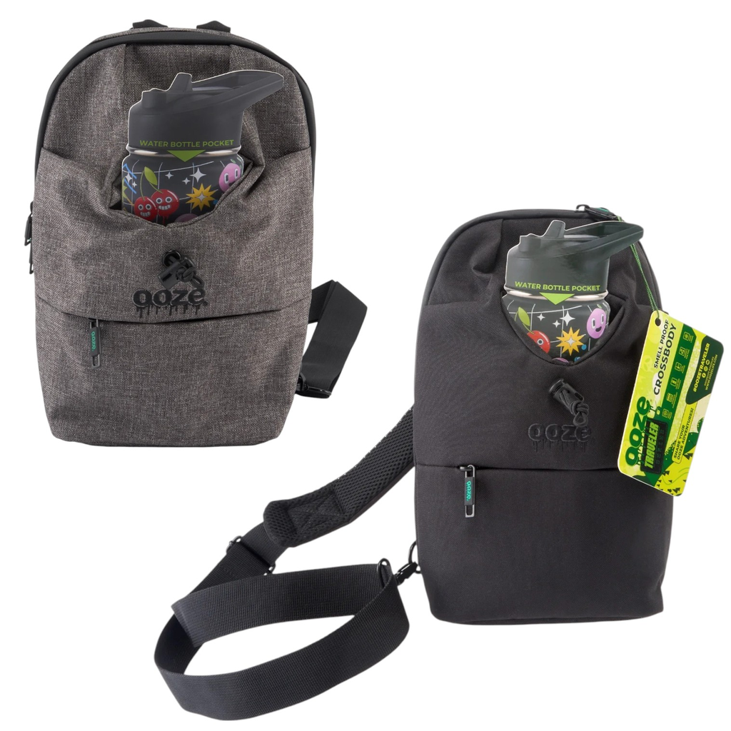 OOZE TRAVELER SERIES SMELL PROOF CROSSBODY ASSORTED COLORS