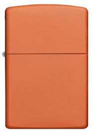 ZIPPO LIGHTER REG ORANGE MATTE DESIGN