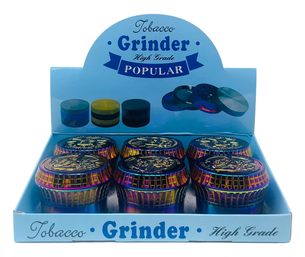 TOBACCO GRINDER 4 PARTS #MD133KT-XC BOX OF 6