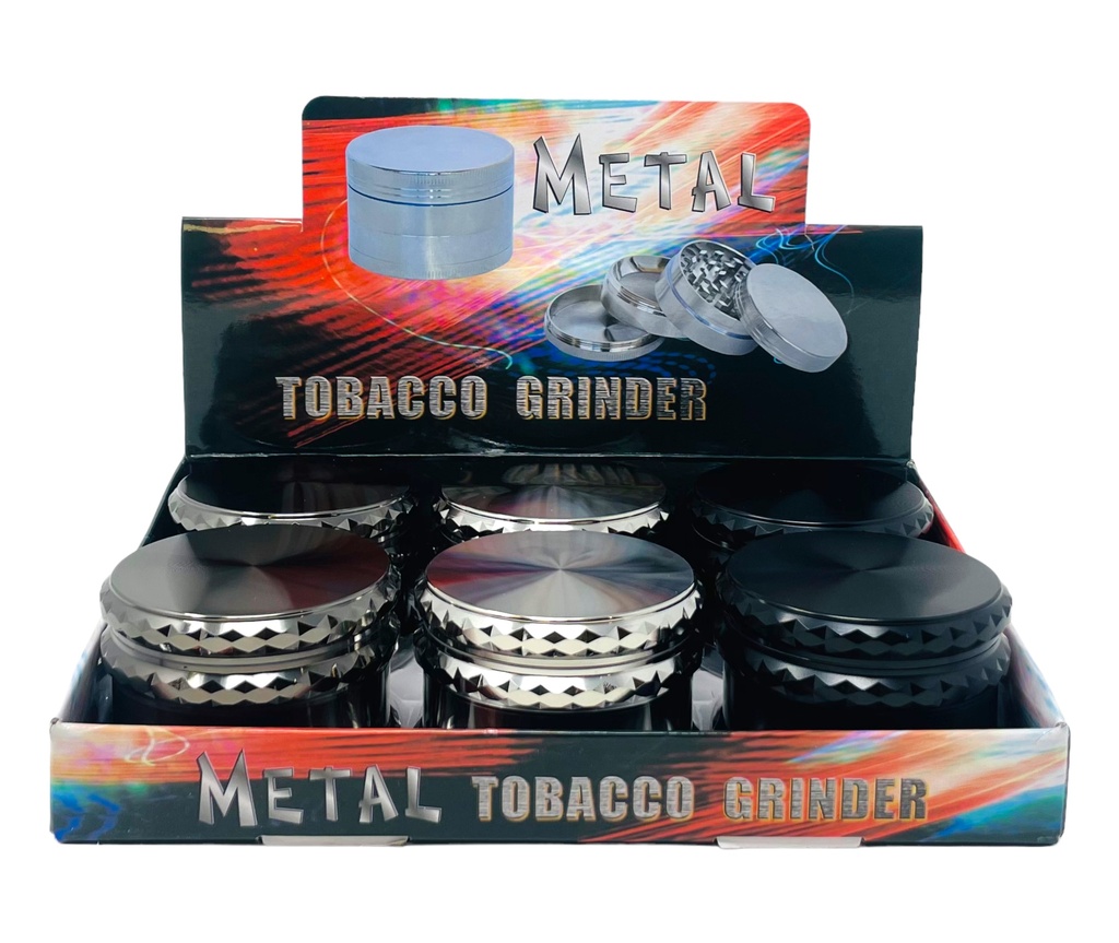 TOBACCO GRINDER 4 PARTS #MD138 BOX OF 6