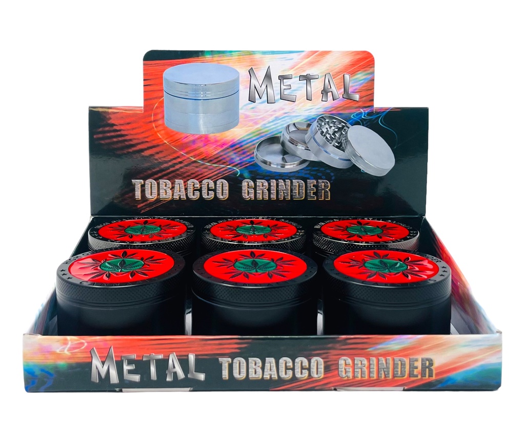 TOBACCO GRINDER 4 PARTS #MD863DY-1MY BOX OF 6