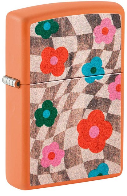 ZIPPO LIGHTER WAVY FLOWER DESIGN 48718