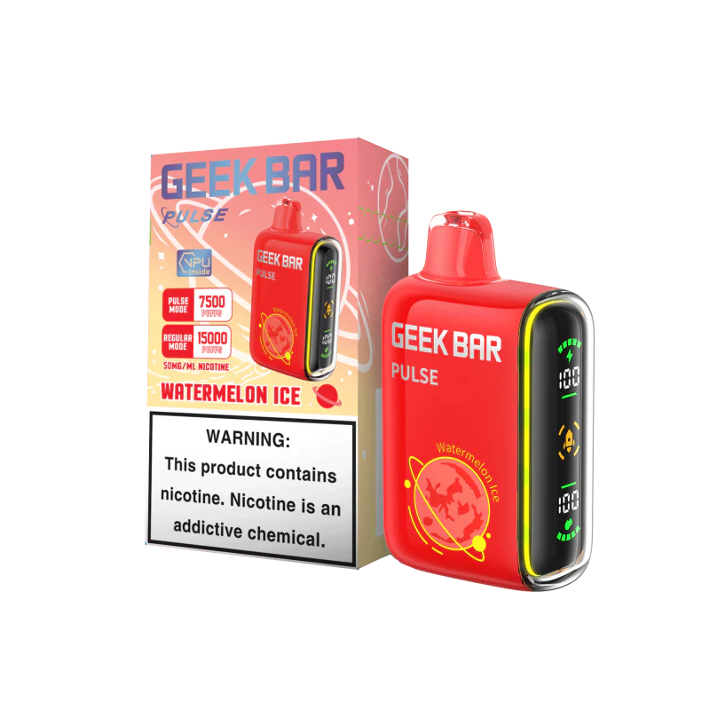 GEEK BAR PULSE 5% DISPOSABLE 15000 PUFFS BOX OF 5
