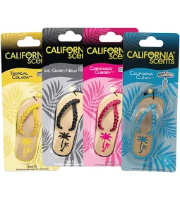 CALIFORNIA SCENT SANDAL CAR AIR FRESHNER 4CT