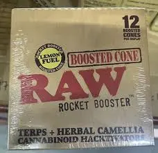 RAW BOOSTED CONES ROCKET BOOSTER BOX OF 12