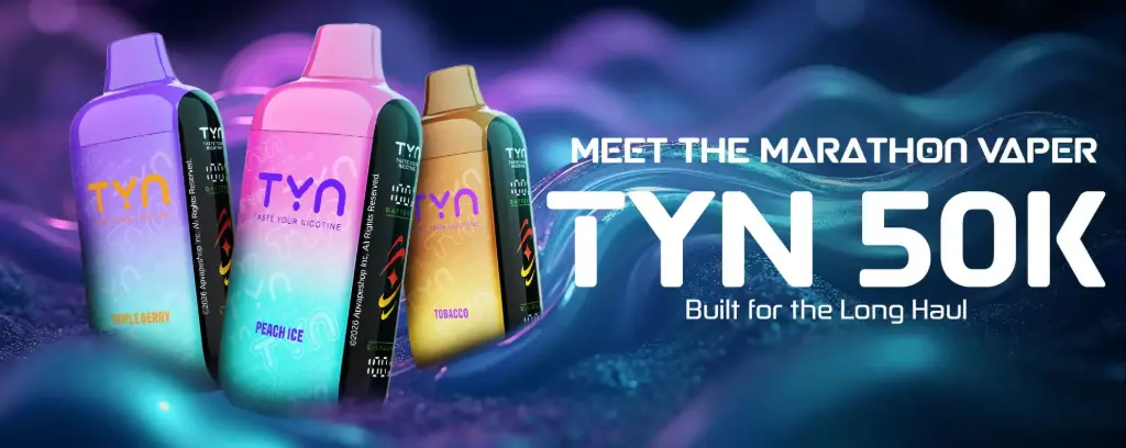 TYN 5% DISPOSABLE 50000 PUFFS BOX OF 5