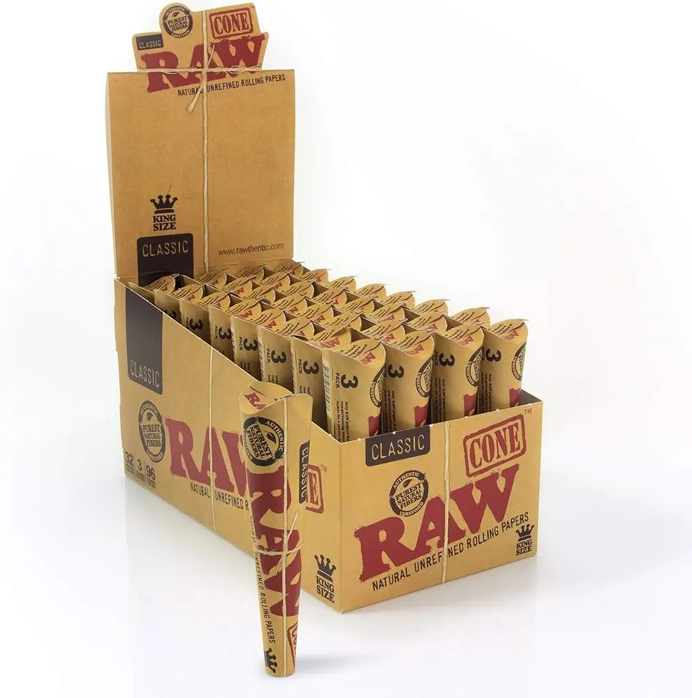 RAW CONES BOX OF 32