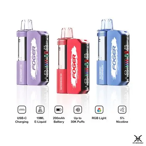FOGER SWITCH PRO KIT 5% DISPOSABLE 30000 PUFFS BOX OF 5