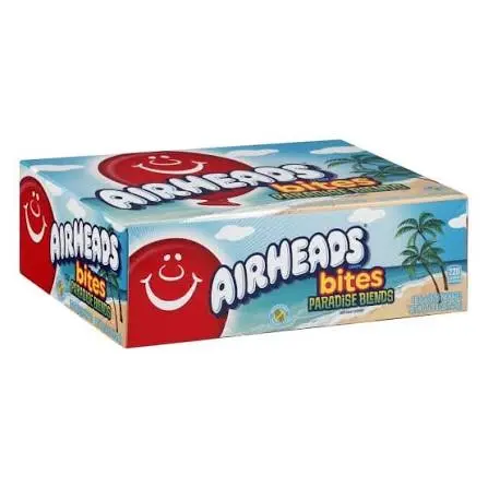 AIRHEADS BITES PARADISE BLEND 18 CT