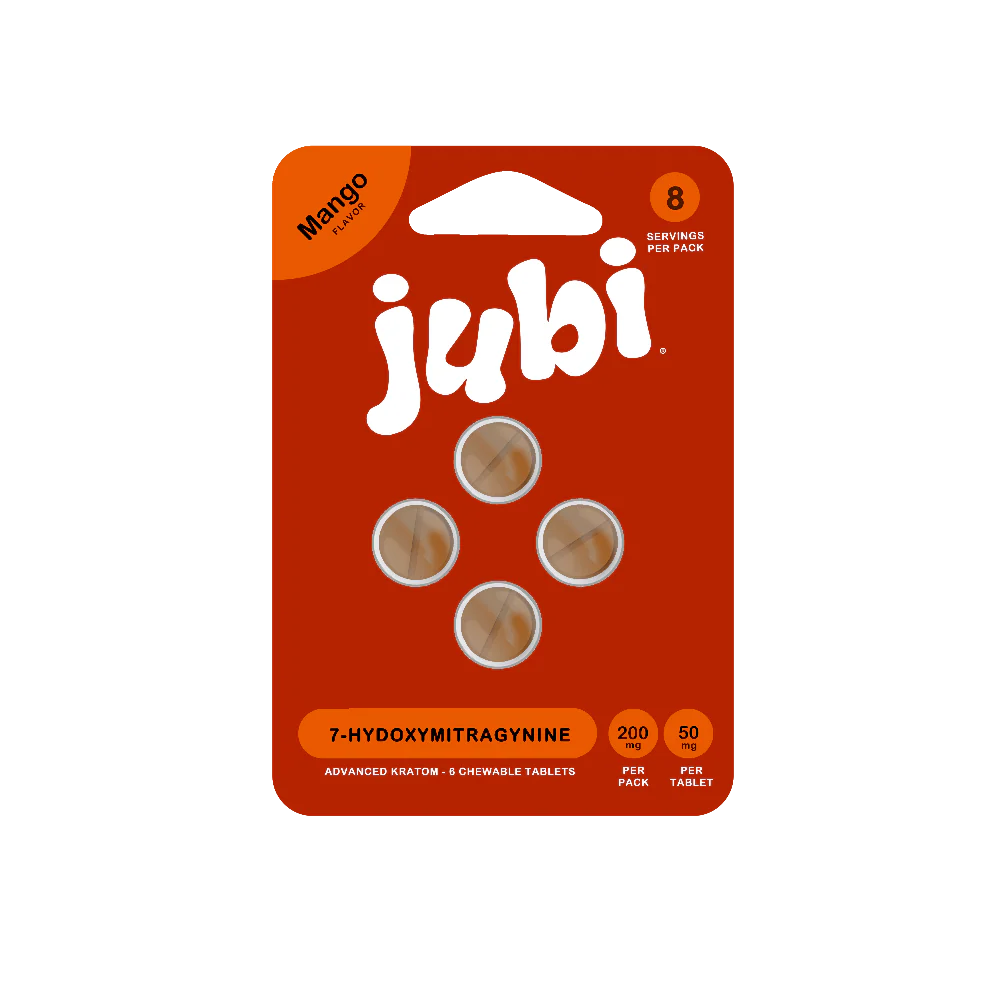 JUBI MANGO FLAVORED CHEWABLE TABLETS