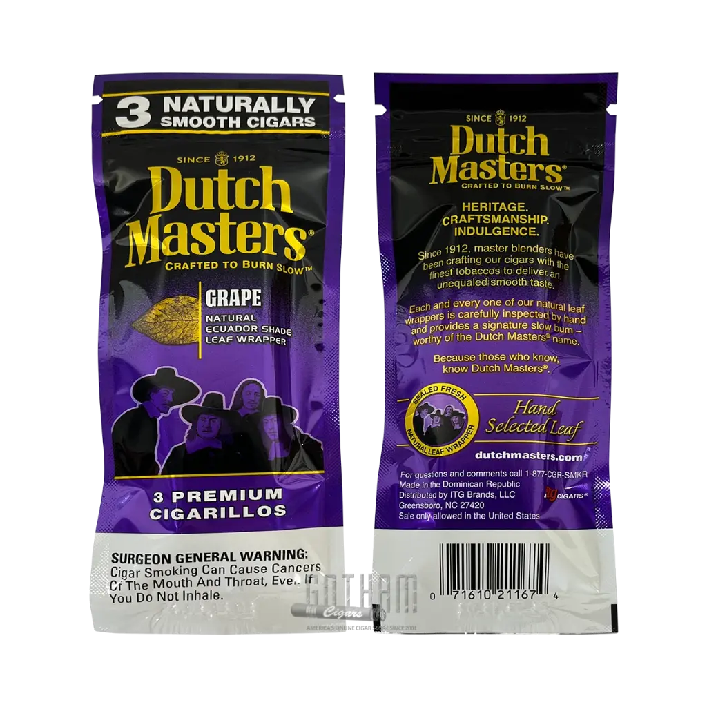 DUTCH MASTERS GRAPE 3 FOR $1.99