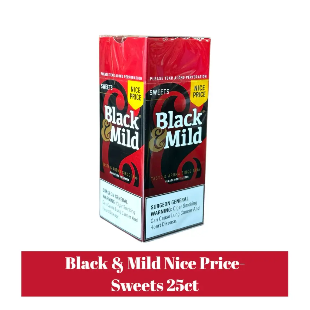 BLACK & MILD WOOD TIP NICE PRICED 25CT