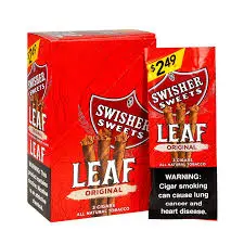 SWISHER SWEETS NATURAL LEAF 3 FOR $2.49 PCK OF 30