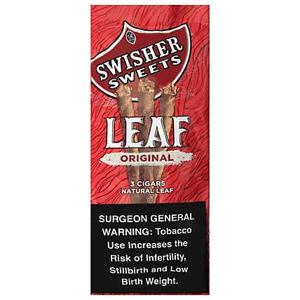 SWISHER SWEETS NATURAL LEAF UNP PCK OF 3 CIGARS