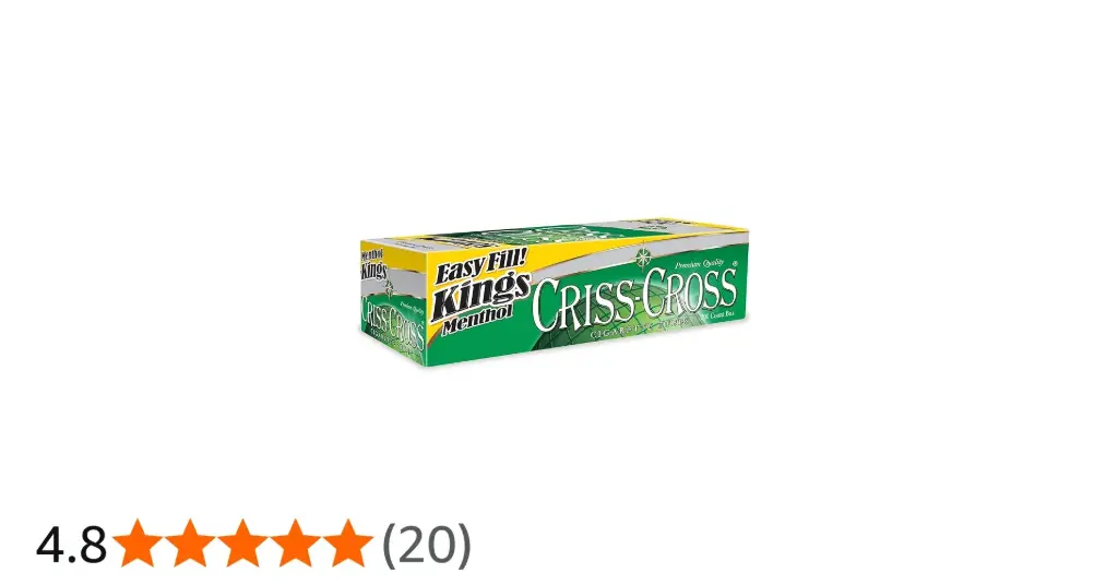CRISS CROSS CIGARETTE TUBES 200 COUNT BOX
