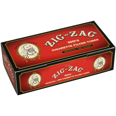 ZIG-ZAG 100'S CIGARETTE FILTER TUBES ORIGINAL 200 COUNT