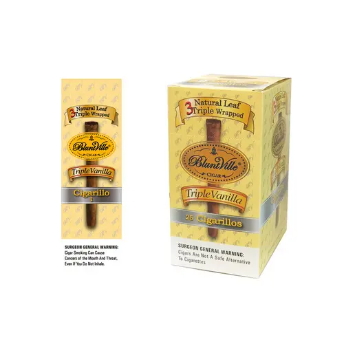 BLUNTVILLE NATURAL LEAF TRIPLE LEAF WRAPPED 25CT