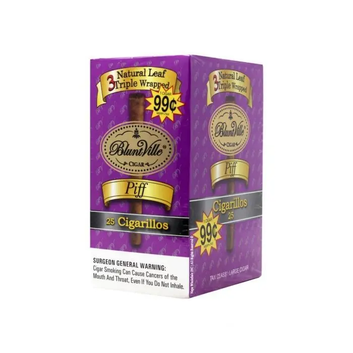 BLUNTVILLE NATURAL LEAF TRIPLE LEAF WRAPPED 25CT @0.99$+TAX
