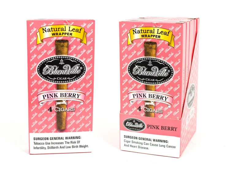 BLUNTVILLE NATURAL LEAF WRAPPED 4 CIGARS 