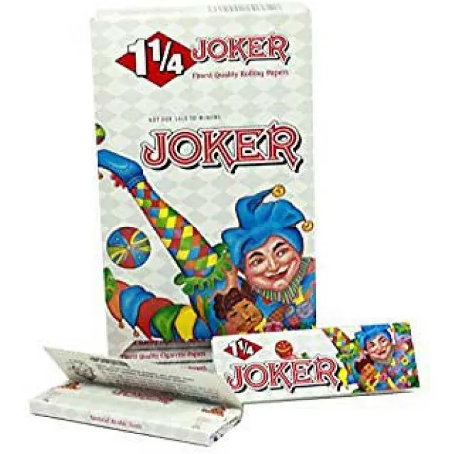 JOKER 1 1/4 CIGARETTE PAPERS 99CENTS FOR 24 BOOKLETS