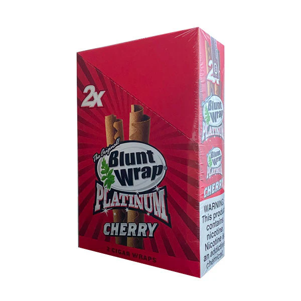 BLUNT WRAP PLATINUM CONTAINS 25 POUCHES OF 2 CIGAR