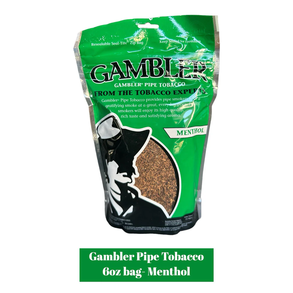 GAMBLER 6.oz PIPE TOBACCO BAGS 