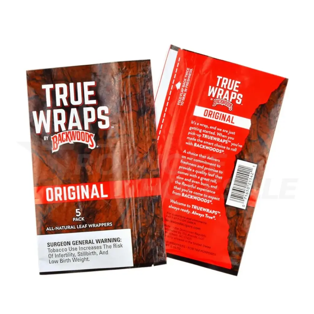 BACKWOODS TRUE WRAPS 5PCK WRAPPERS