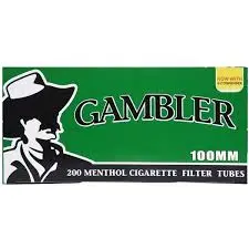 GAMBLER 100MM MENTHOL CIGARETTE TUBES