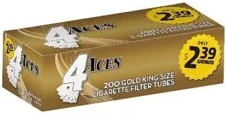 4 ACES GOLD KING-SIZE CIGARETTE FILTER TUBES