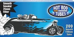 HOT ROD TUBES SMOOTH 100'S 200ct 5 Per Box