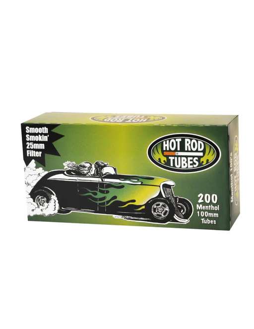 200 HOT ROD MENTHOL 100mm CIGARETTE TUBES 