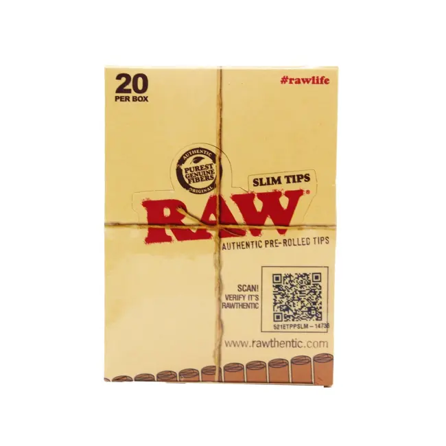 RAW SLIM TIPS 20/BOX