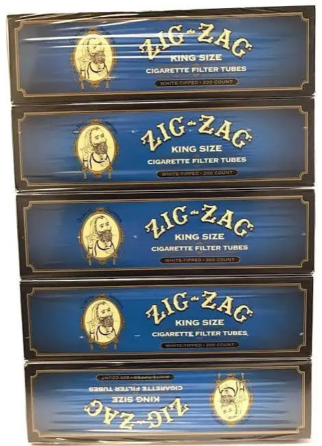 ZIG ZAG BLUE KING SIZE CIGARETTE FILTER TUBES
