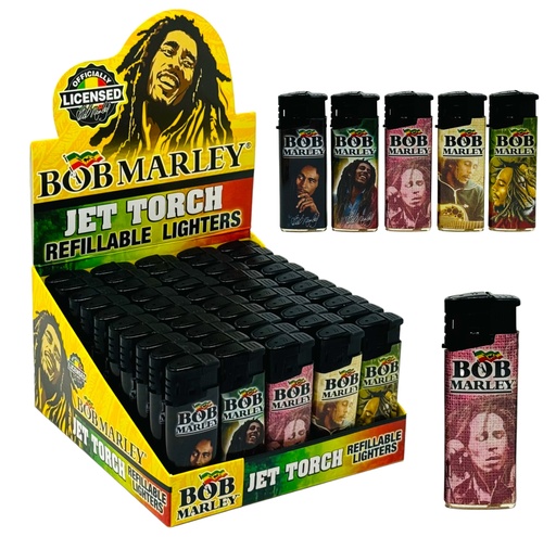 [BOB -25922] BOB MARLEY JET TORCH LIGHTERS #BM-LT-100 BOX OF 50