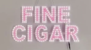[BUSI-10567] BUSINESS IMAGE SIGN LED (FINE CIGAR) DESIGN